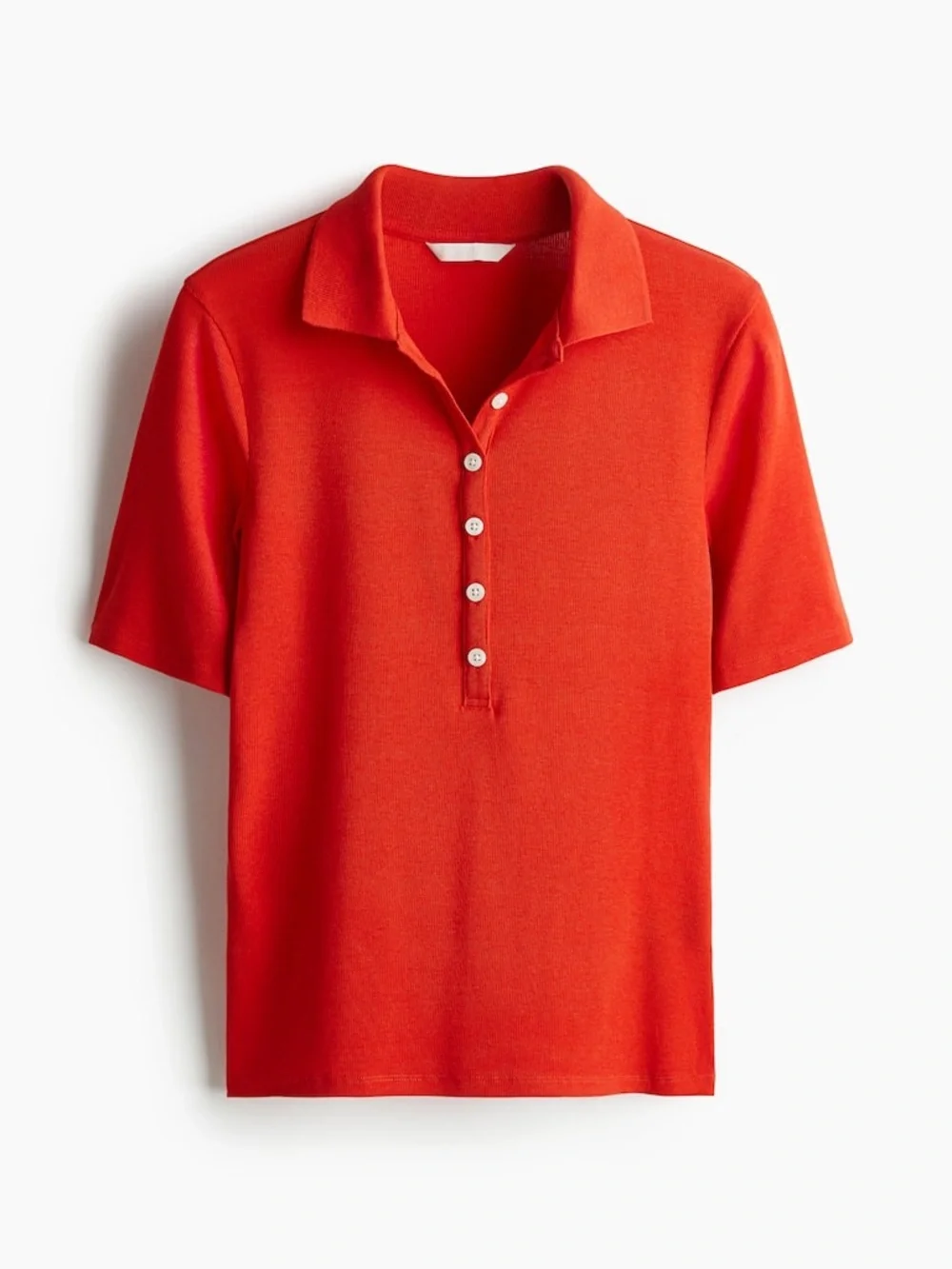 H&M Ribbed Polo Shirt - Picture 2 of 7